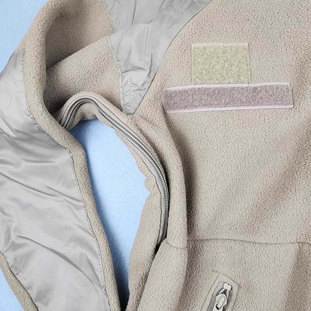 A.O.S. Tactical Atheros Jacket Mens Small Beige Fleece Full Zip Military USA - Picture 6 of 10